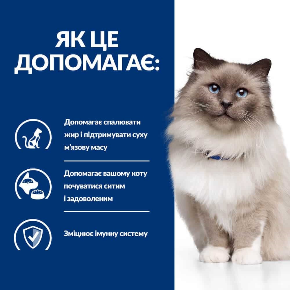 Сухой лечебный корм с курицей для котов при избыточном весе Hill's Prescription Diet r/d Weight Loss
