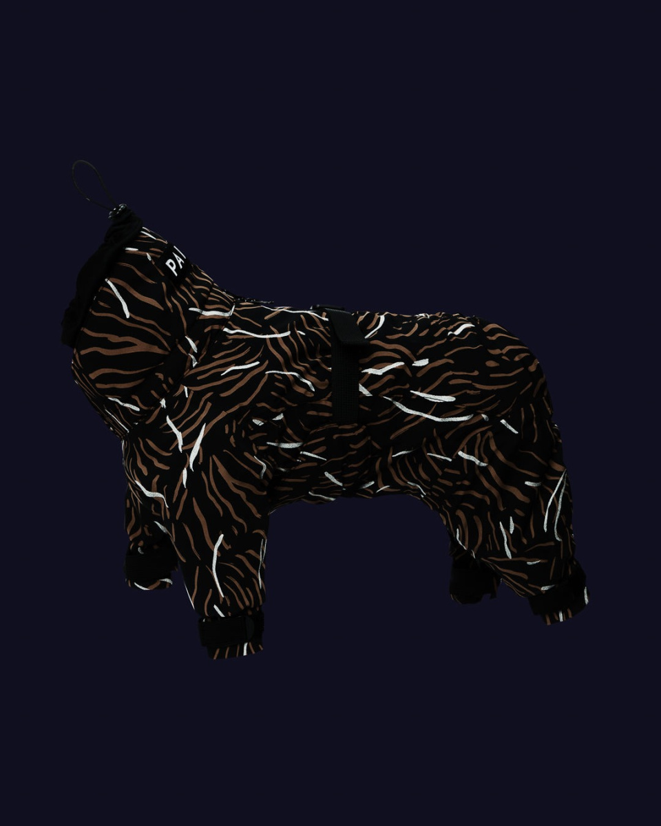 Водонепроникний світловідбиваючий зимовий костюм для собак PAIKKA Winter Suit Coal