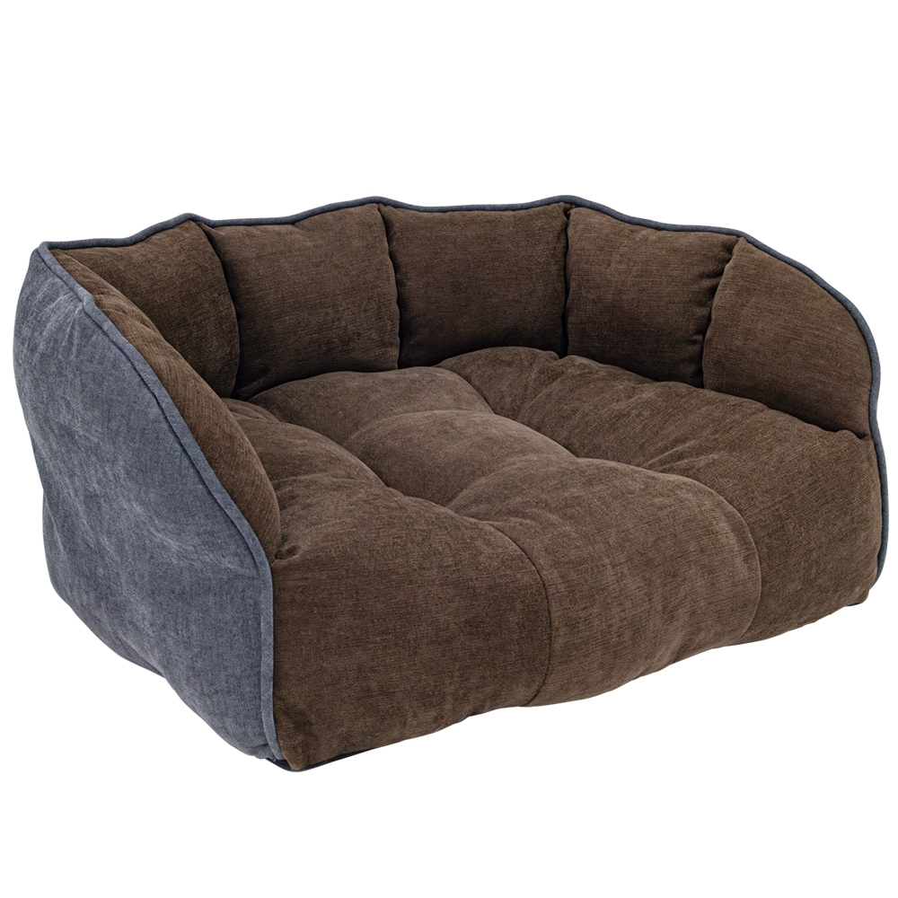 Антиковзкий диван для собак та котів Шеніл Miku Sofa Nobby