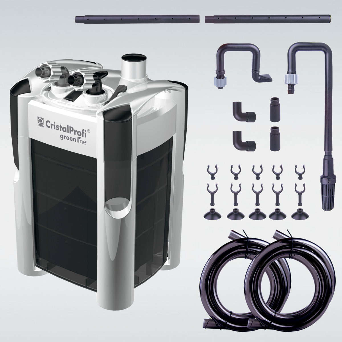 Зовнішній безшумний фільтр для акваріума 60-200 л JBL CristalProfi e702 Greenline External