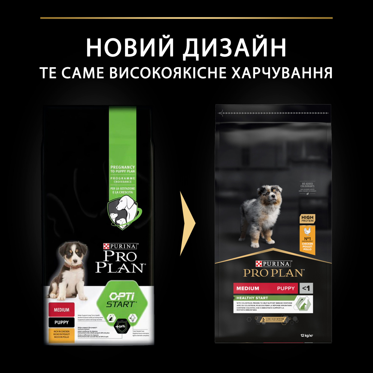 Сухой корм с курицей для здорового развития щенков средних пород Purina Pro Plan Medium Healthy Start Puppy Chicken Сухой корм с курицей для здорового развития щенков средних пород Purina Pro Plan Medium Healthy Start Puppy Chicken