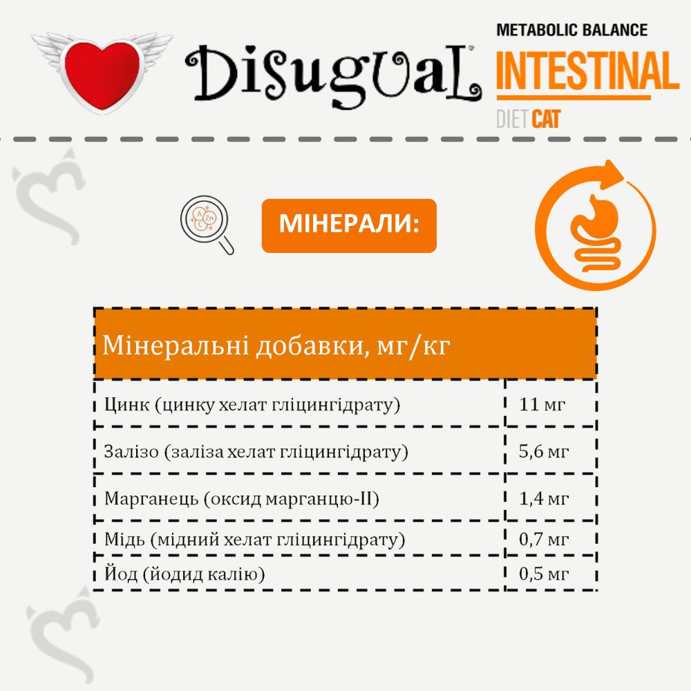 Вологий лікувальний корм для котів при розладах травлення Паштет з Яловичини Disugual Metabolic Balance Diet Cat Intestinal Beef