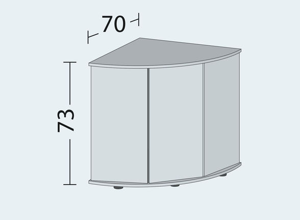 Трехдверная тумба под угловой аквариум 190 л Juwel SBX Trigon 190