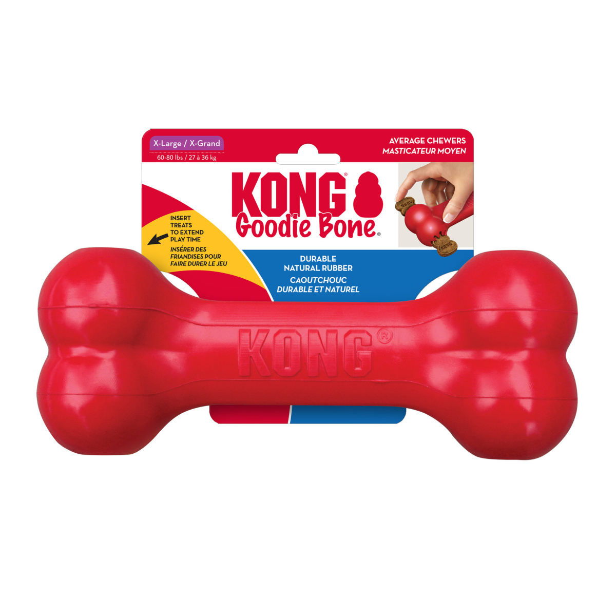 KONG Goodie Bone Жувальна іграшка для собак Кістка для ласощів