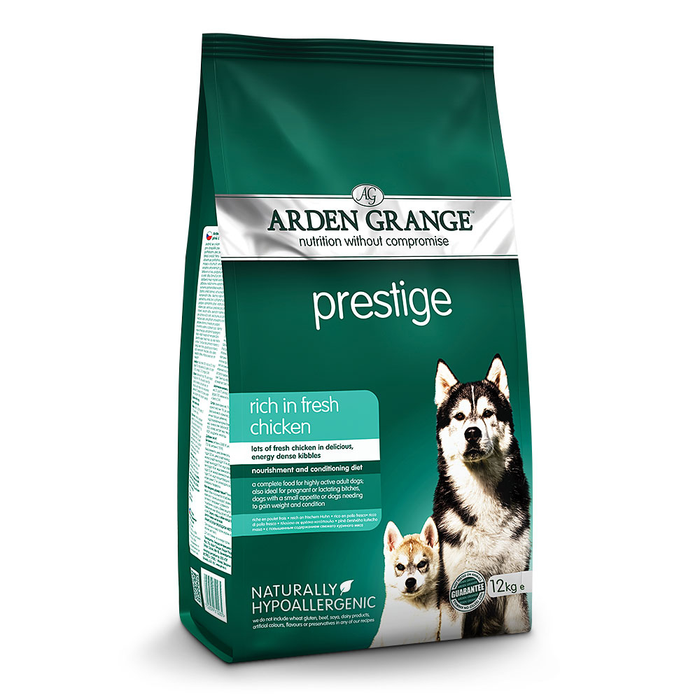Сухой питательный корм для взрослых активных собак со свежей курицей Arden Grange Prestige Adult Fresh Chicken