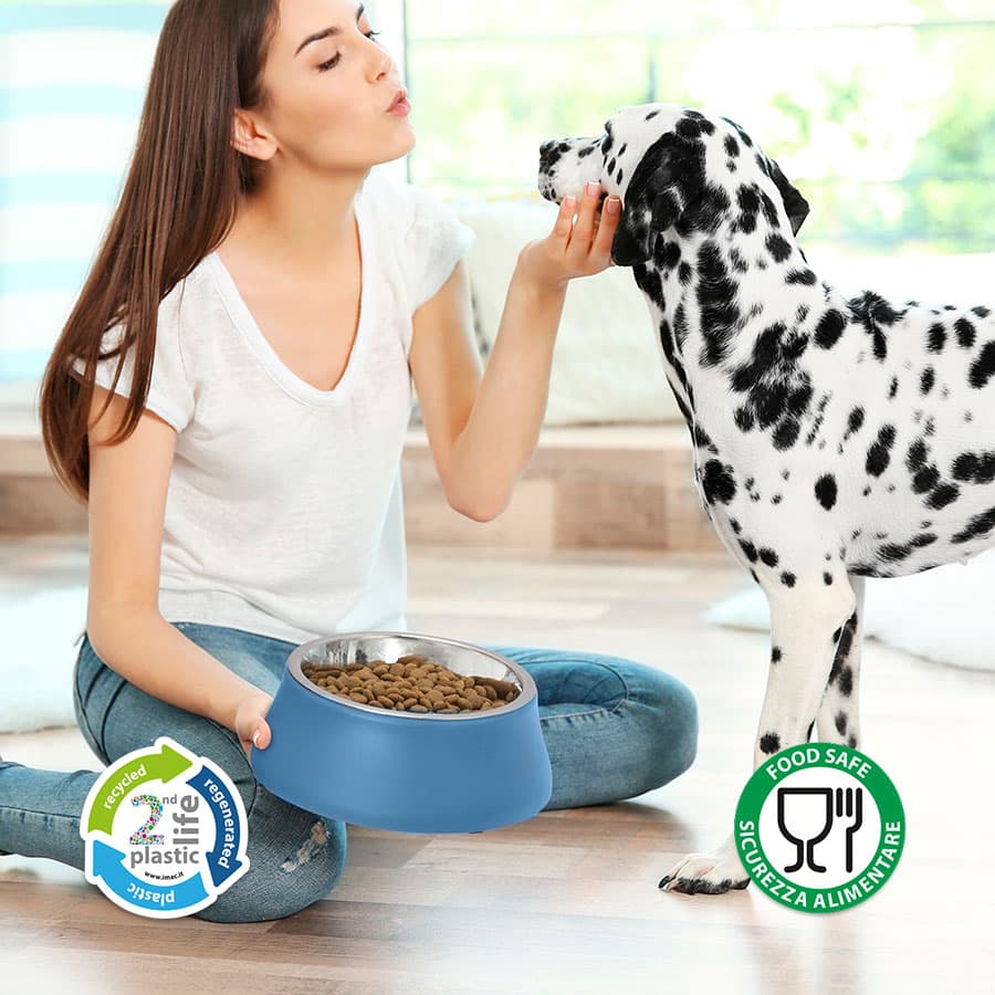 Металлическая антискользящая миска для собак та котов Imac Diva