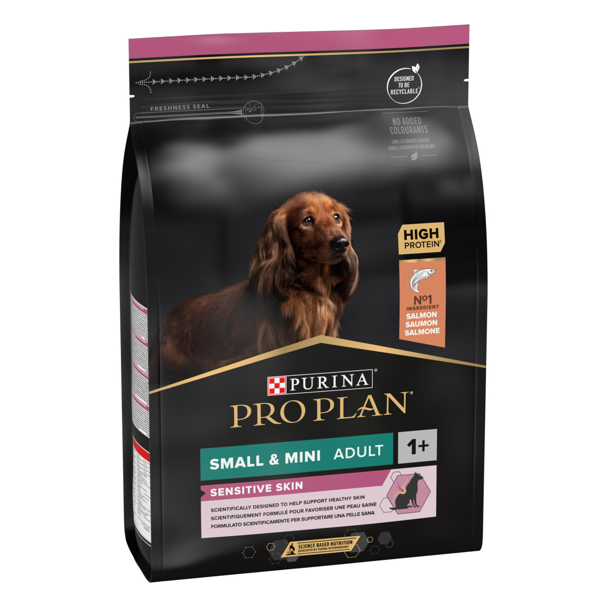 Сухой корм с лососем для собак маленьких пород с чувствительной кожей Purina Pro Plan Small & Mini Sensitive Skin Adult 1+ Salmon Сухой корм с лососем для собак маленьких пород с чувствительной кожей Purina Pro Plan Small & Mini Sensitive Skin Adult 1+ Salmon
