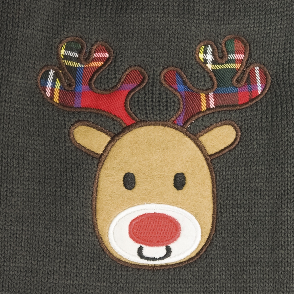 Теплий в'язаний зимовий светр для собак Олень Deer Dog Sweater Nobby