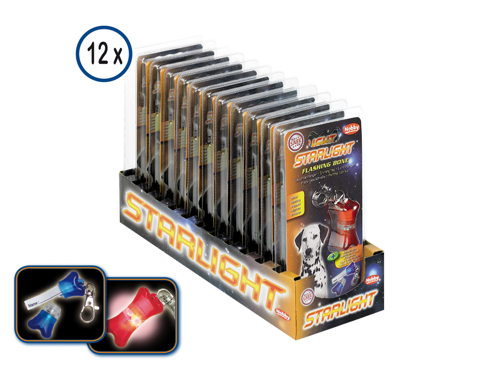 Светодиодный кулон с адресником на ошейник Starlight Flashing Nobby Светодиодный кулон с адресником на ошейник Starlight Flashing Nobby