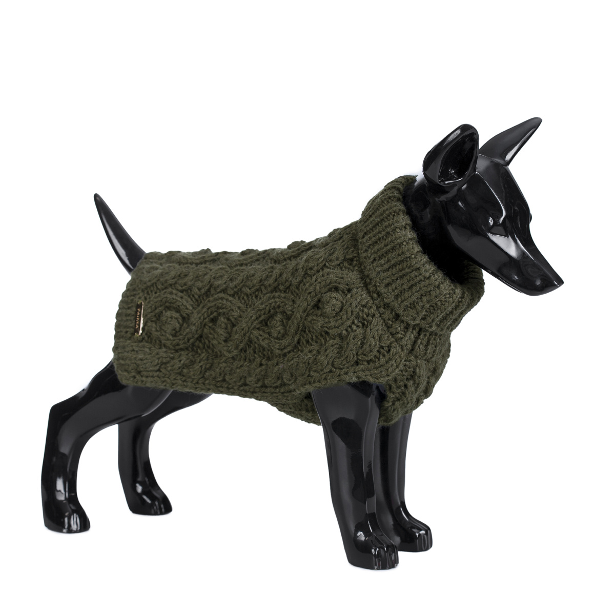 Вязаный свитер из натуральной овечьей шерсти для собак PAIKKA Handmade Knit Sweater Green
