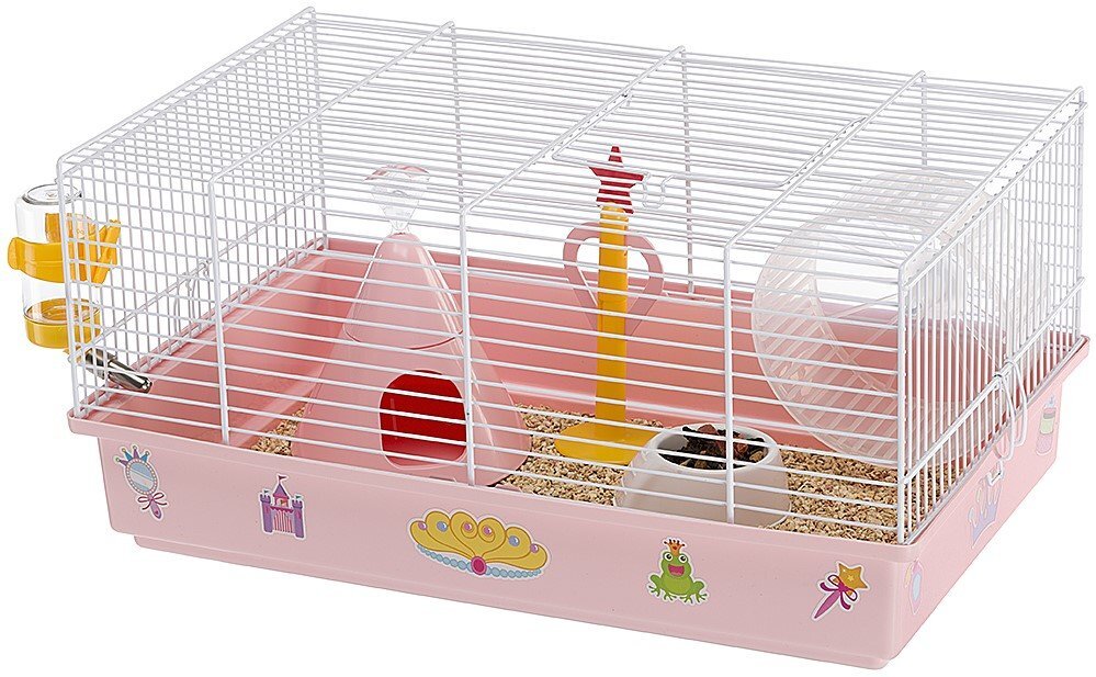 Клетка для хомяков в стиле принцессы с домиком и беговым колесом Criceti 9 Princess Ferplast