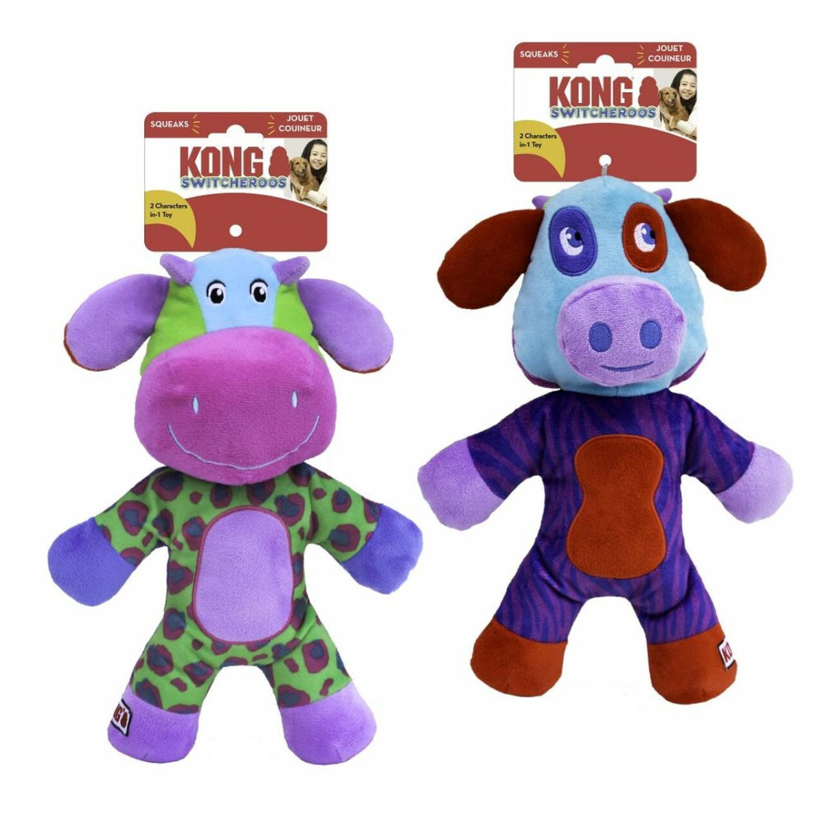 Іграшка для собак Двостороннє М'яке Звірятко KONG Switcheroos Assorted Іграшка для собак Двостороннє М'яке Звірятко KONG Switcheroos Assorted