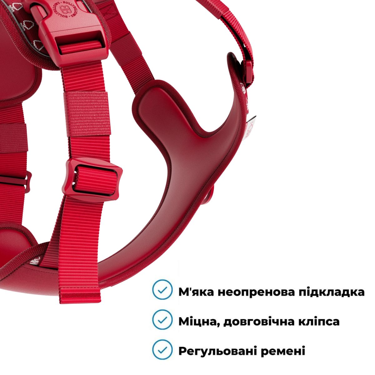 Водонепроникна анатомічна шлея для собак що тягнуть повідець BullyBillows Hurricane Harness No Pull Forest