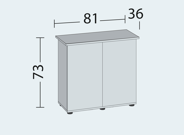 Дводверна тумба під акваріум 125 л Juwel SBX Rio 125