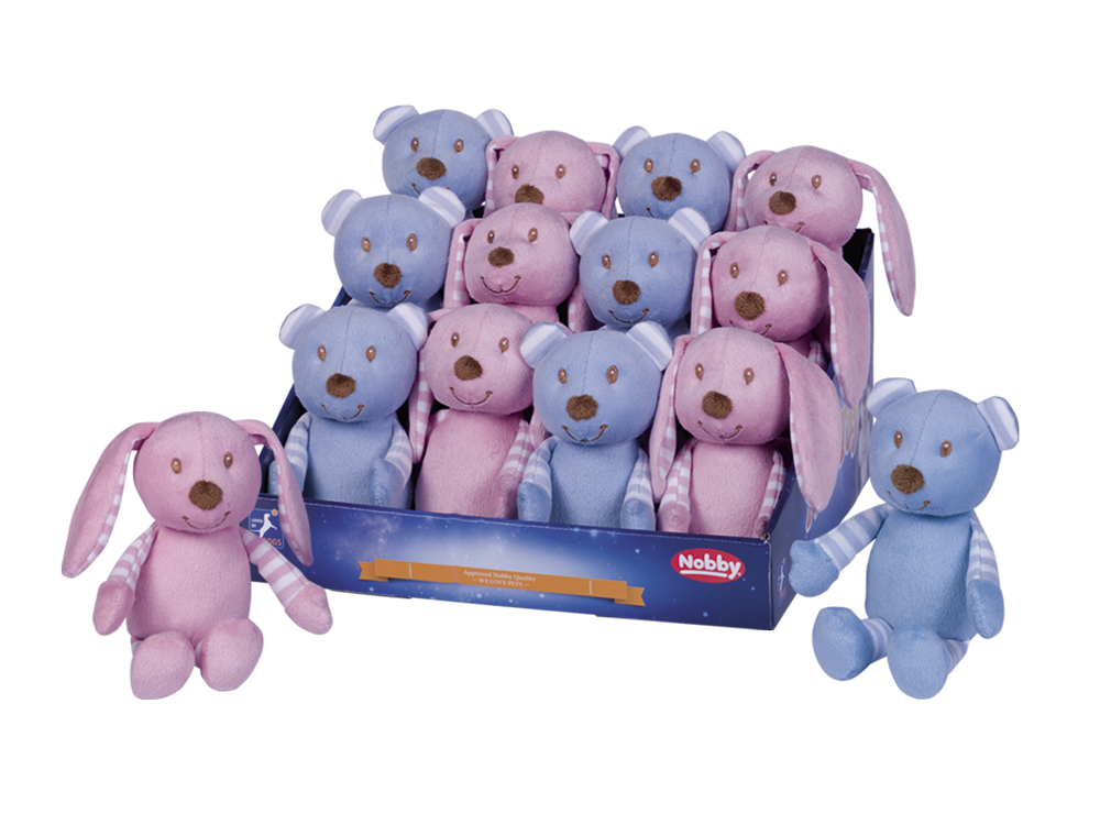 Мягкая игрушка для щенков ToyBox Мишка и Кролик Plush Nobby