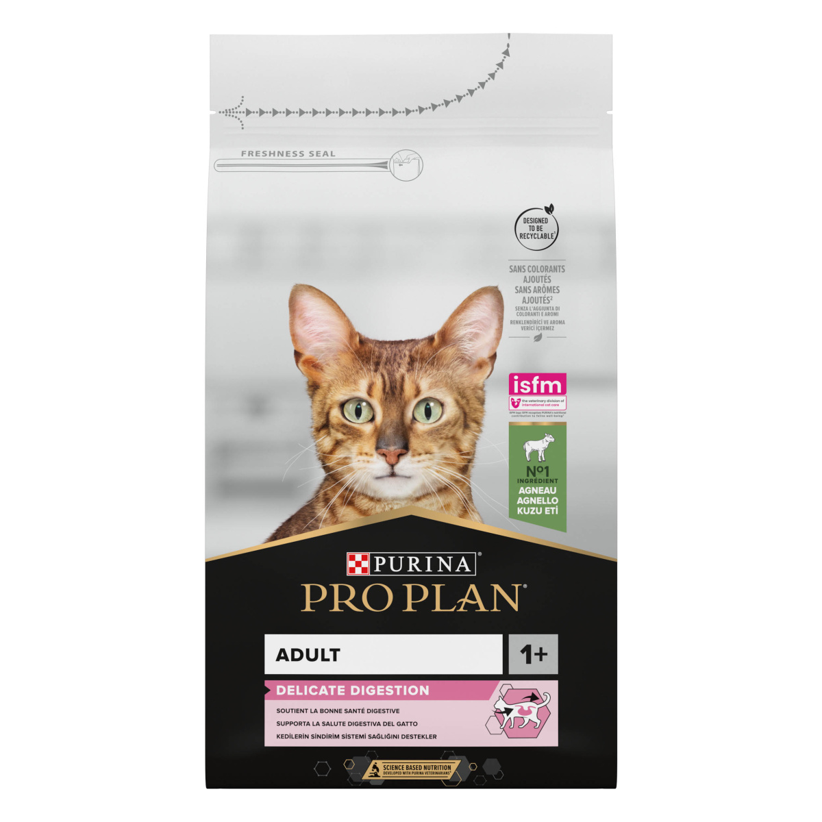 Сухий корм з ягням для вибагливих котів з чутливим травленням Purina Pro Plan Delicate Digestion Adult 1+ Lamb