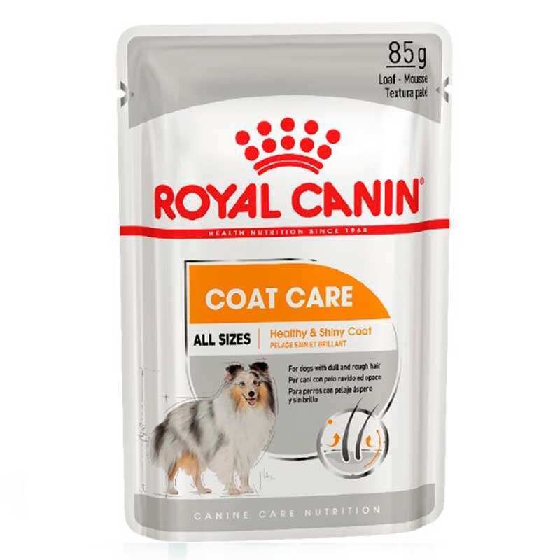 Вологий корм для дорослих собак з тьмяною та жорсткою шерстю Royal Canin Coat Care