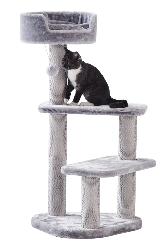 Багаторівнева кігтеточка для кішок з лежаком Zera Nobby