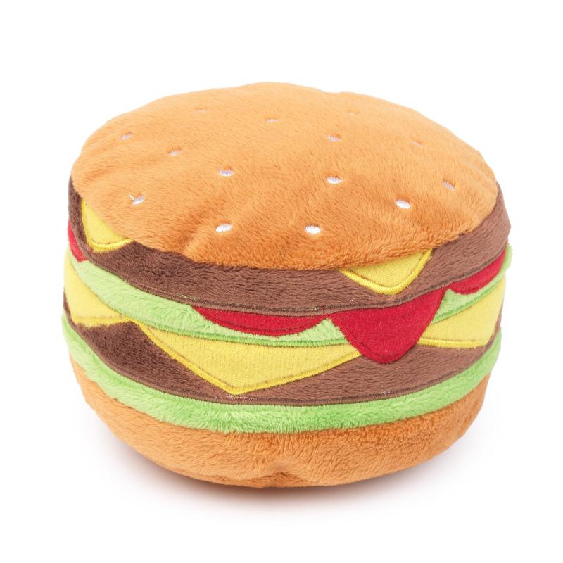М'яка іграшка для собак Гамбургер з пищалкою FuzzYard Plush Food Hamburger