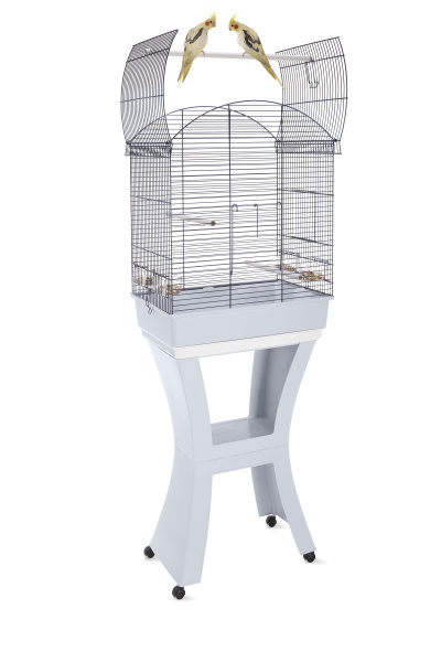 Велика клітина на підставці для корел з годівницями та жердинами Imac Calla