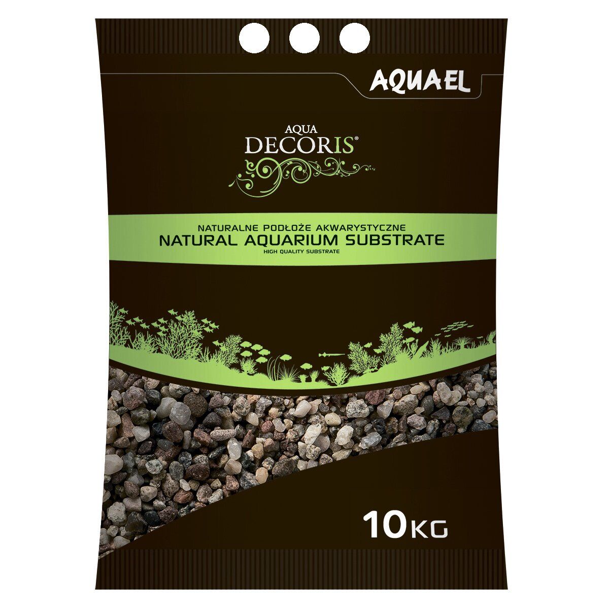 Грунт натуральный 3-5 мм для аквариума Aquael Aqua Decoris