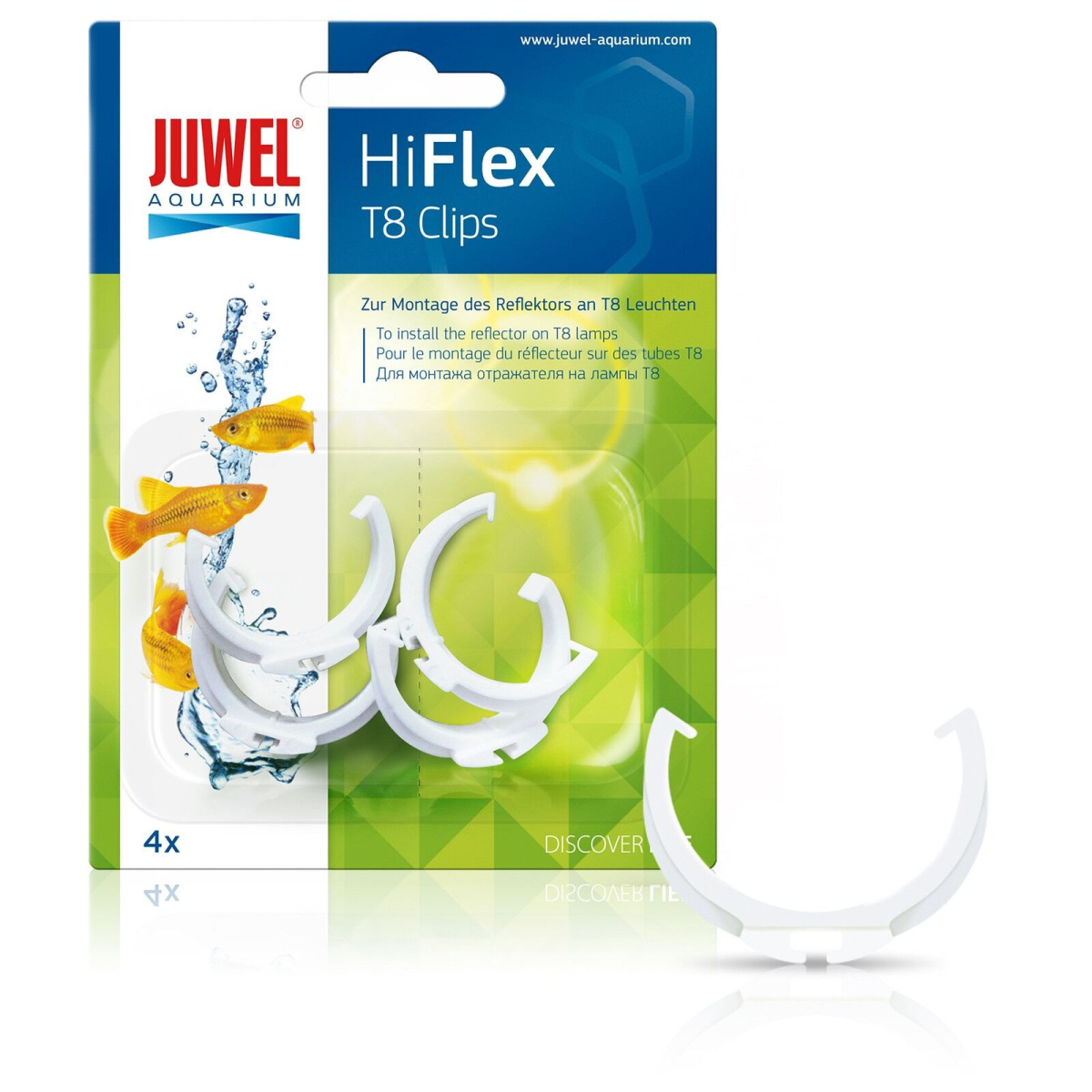 Затискачі для монтажу відбивача на лампи T8 Juwel HiFlex Clips Затискачі для монтажу відбивача на лампи T8 Juwel HiFlex Clips
