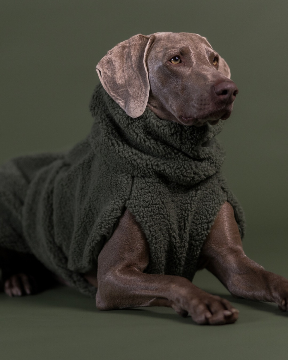 Хутряна сорочка для собак на Seawool-підкладці PAIKKA Sherpa Shirt Olive Хутряна сорочка для собак на Seawool-підкладці PAIKKA Sherpa Shirt Olive