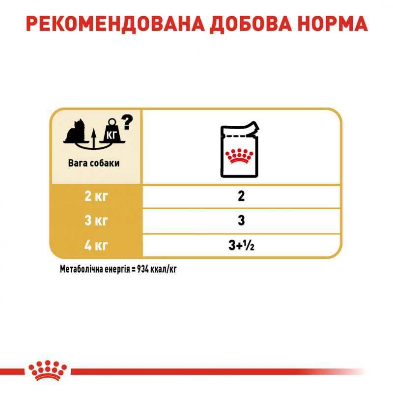 Вологий корм для собак породи Йоркширський Тер'єр віком від 10 місяців Royal Canin Yorkshire Terrier Adult