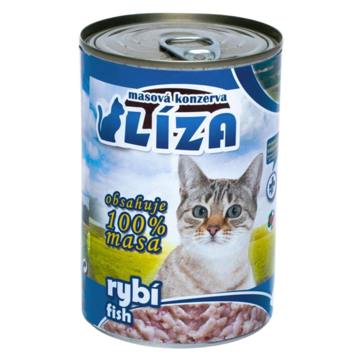 Консервоване м'ясо для кішок крупних порід Асорті з Риби FALCO LIZA Big Cat 100% Meat Fish