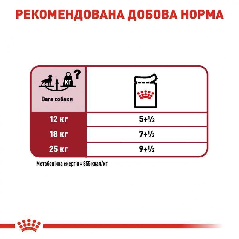 Вологий корм у соусі для дорослих собак середніх порід віком від 1 до 10 років Royal Canin Medium Adult
