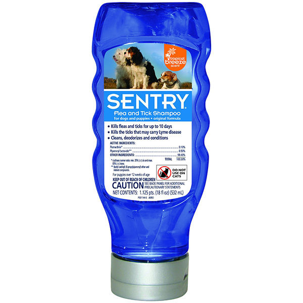 Антипаразитарний шампунь для собак від бліх та кліщів Sentry Flea & Tick Shampoo Tropical Breeze Антипаразитарний шампунь для собак від бліх та кліщів Sentry Flea & Tick Shampoo Tropical Breeze