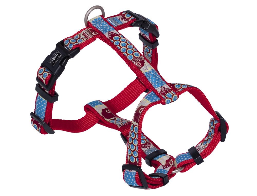 Анатомическая шлея для собак с плавной регулировкой и ярким узором Style H-shaped Harness Nobby