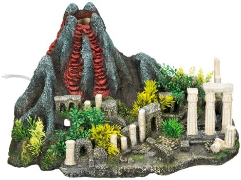 Декор з дифузором для акваріума Вулкан у античних руїн Volcano Ancient Bubbles Aqua Ornaments Nobby Декор з дифузором для акваріума Вулкан у античних руїн Volcano Ancient Bubbles Aqua Ornaments Nobby
