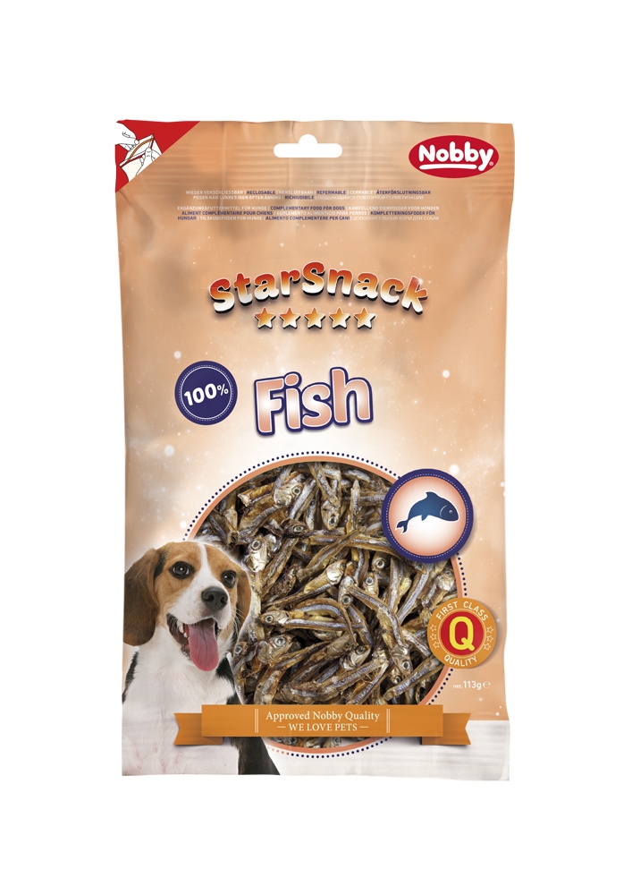 Сушені ласощі для собак Анчоуси Nobby StarSnack Natural Fish