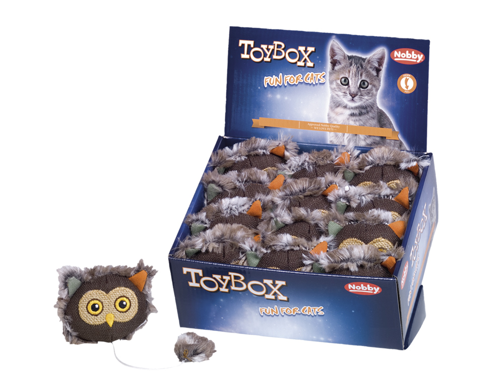 Іграшка для котів ToyBox Заводна Сова Owl Wind-Up Nobby