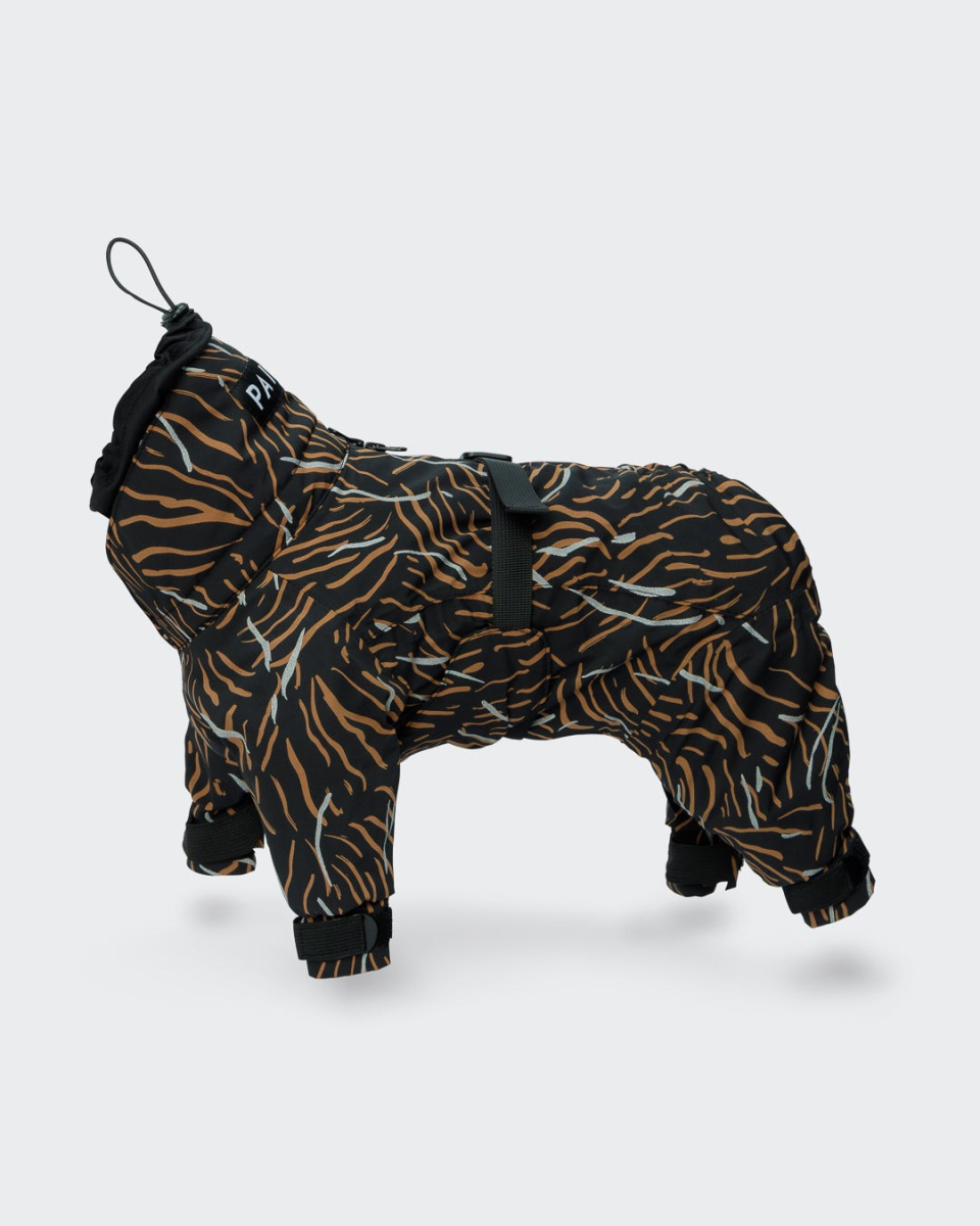 Водонепроникний світловідбиваючий зимовий костюм для собак PAIKKA Winter Suit Coal