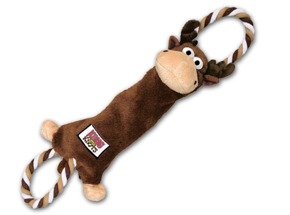 Іграшка для собак Лось з пищалкою для перетягування KONG Knots Moose Іграшка для собак Лось з пищалкою для перетягування KONG Knots Moose