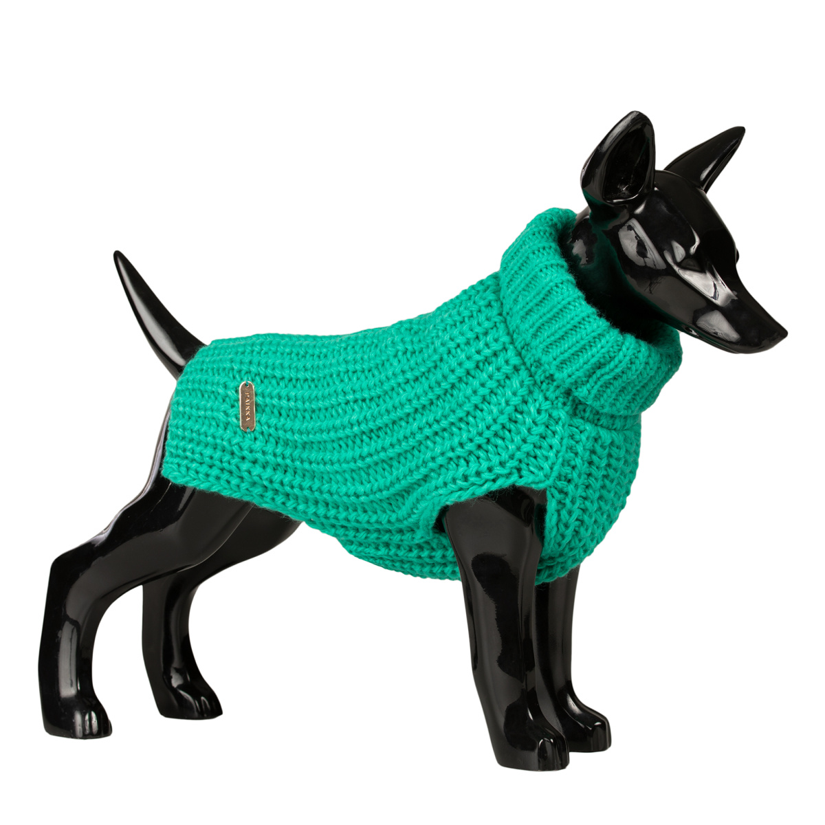 Вязаный зеленый свитер ручной работы из овечьей шерсти для собак PAIKKA Knit Sweater Green Вязаный зеленый свитер ручной работы из овечьей шерсти для собак PAIKKA Knit Sweater Green