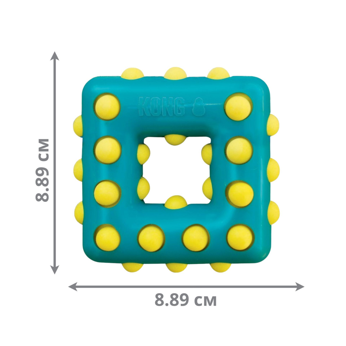 Іграшка для собак Квадрат для очищення зубів та ясен KONG Dotz Square