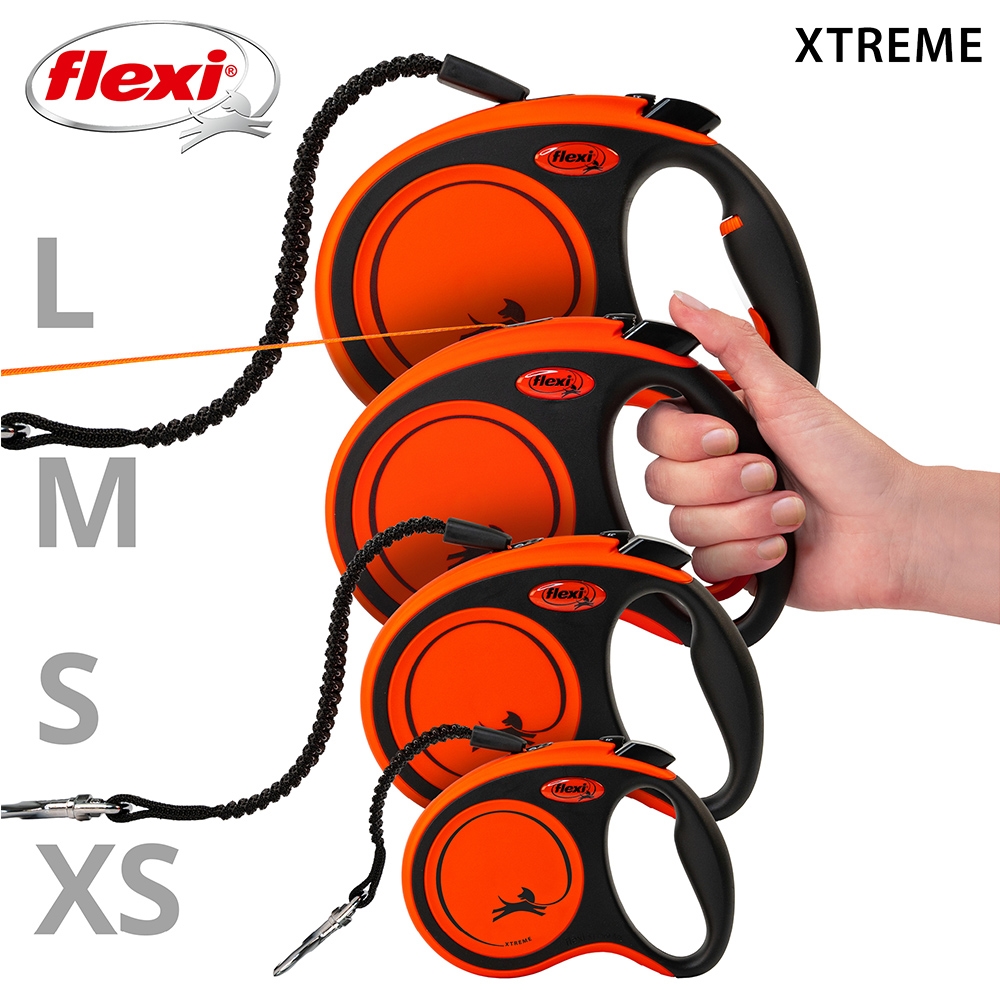 Поводок-рулетка для собак гигантских пород весом до 65 кг Flexi Xtreme L Tape лента 5 m