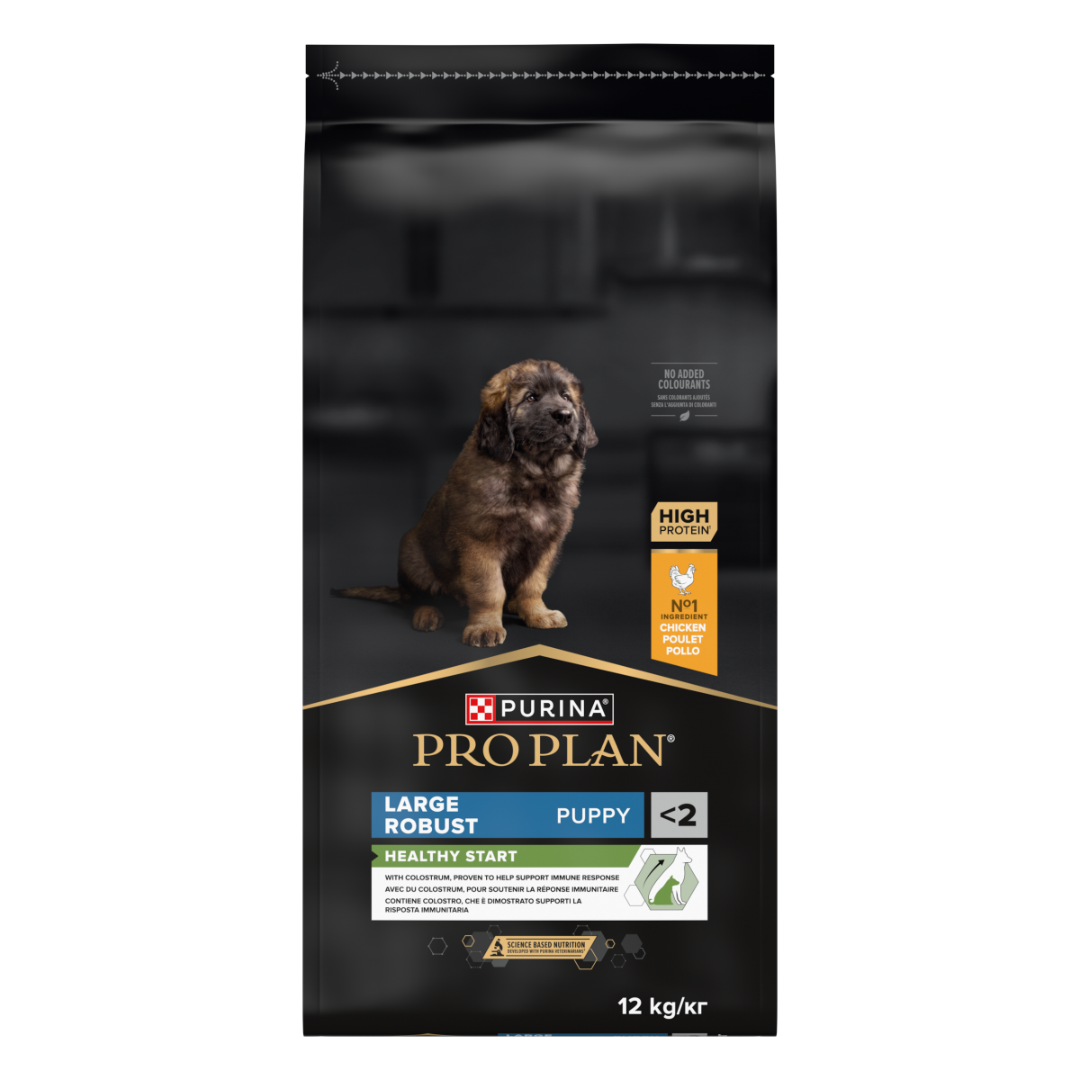 Сухий корм для здорового розвитку цуценят великих порід з Куркою Purina Pro Plan Large Robust Puppy Healthy Start Chicken