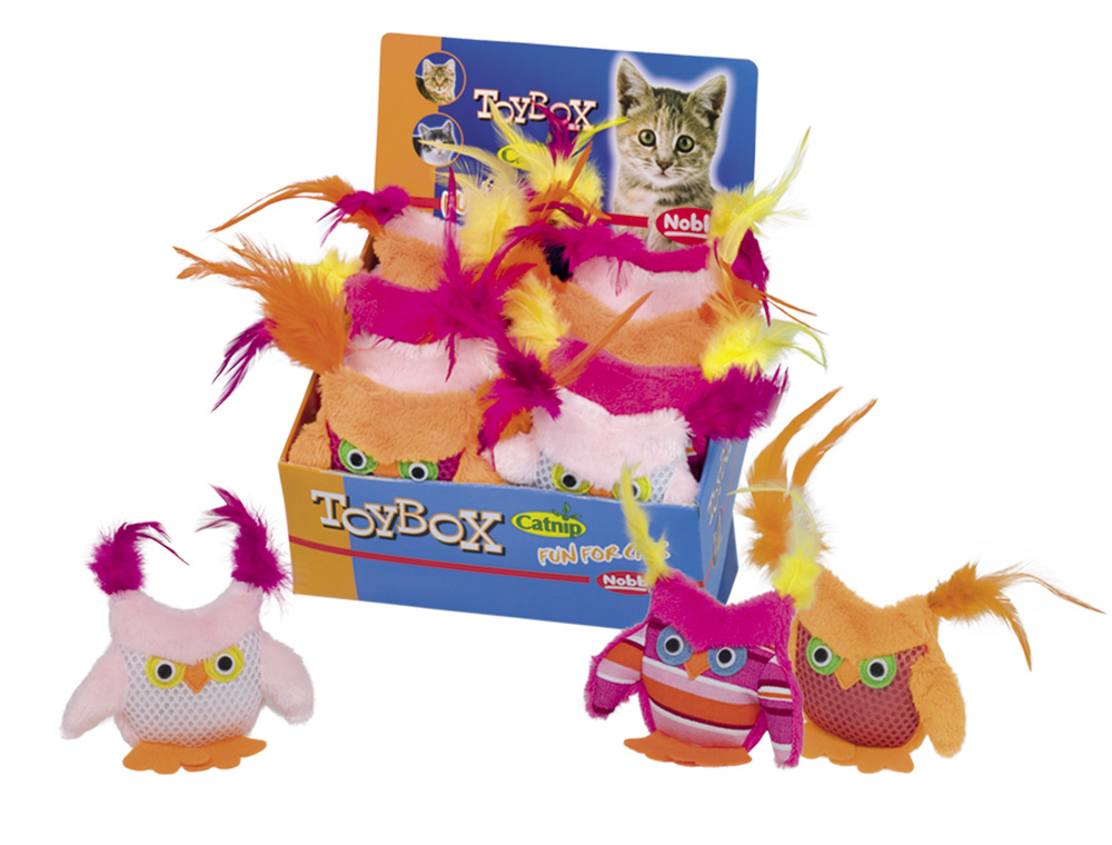 Игрушка для кошек ToyBox Сова с кошачьей мятой Plush Catnip Nobby