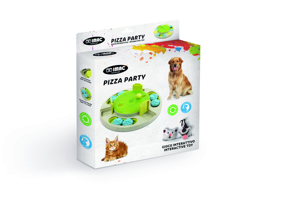 Розвиваюча іграшка для собак та котів Піцца Imac Interactive Pizza Party