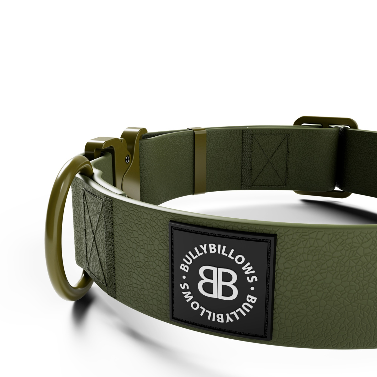 Водонепроникний нашийник з ривковим замком для активних собак BullyBillows Billowthane Combat Collar 4 cm