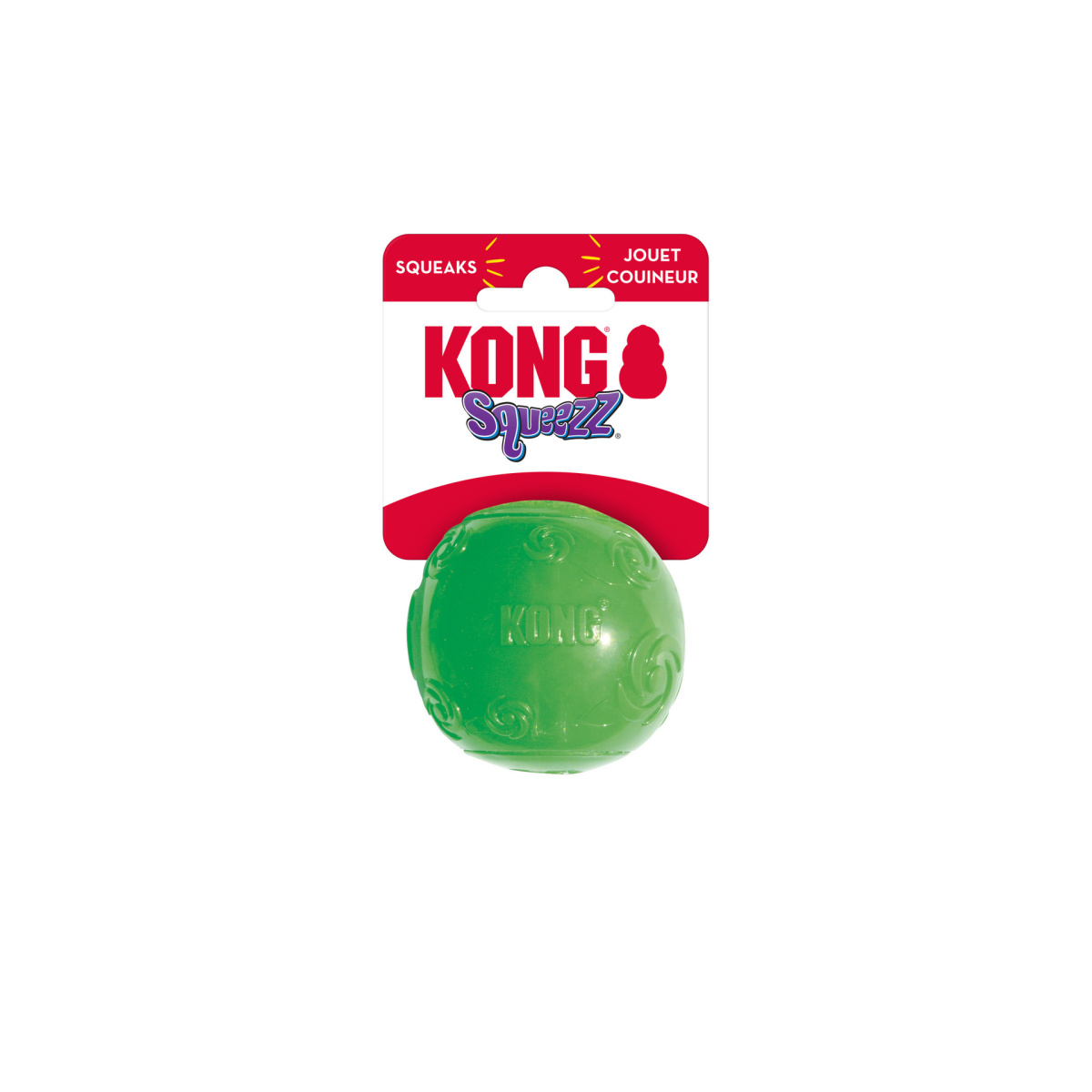KONG Squeezz Ball Жувальна іграшка для собак М'яч з пищалкою