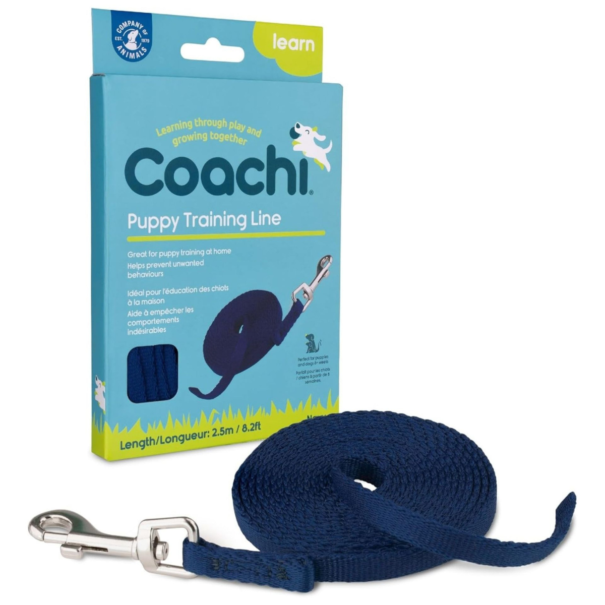 Тренувальний повідець для цуценят Coachi Puppy Training Line 