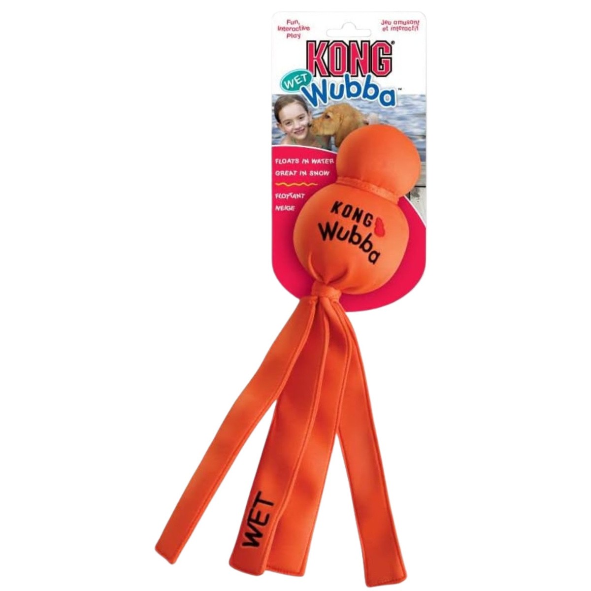 KONG Wubba Wet Интерактивная игрушка для собак Плавающая Вубба