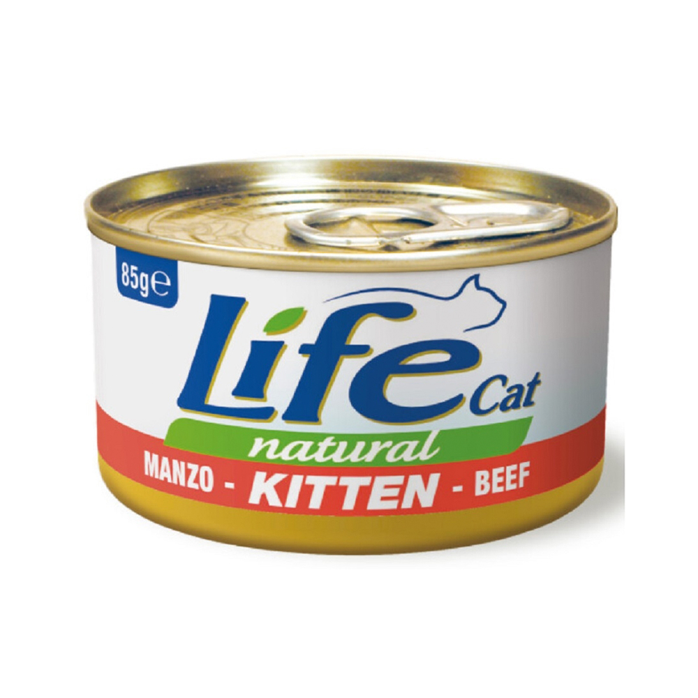 Консерва для кошенят з Яловичиною Life Cat Natural Kitten Beef