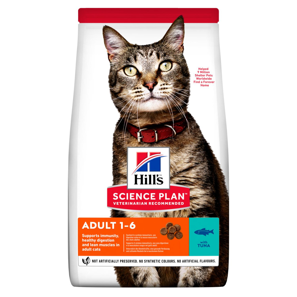 Сухой корм с тунцом для котов Hill's Science Plan Cat Adult 1-6 Tuna