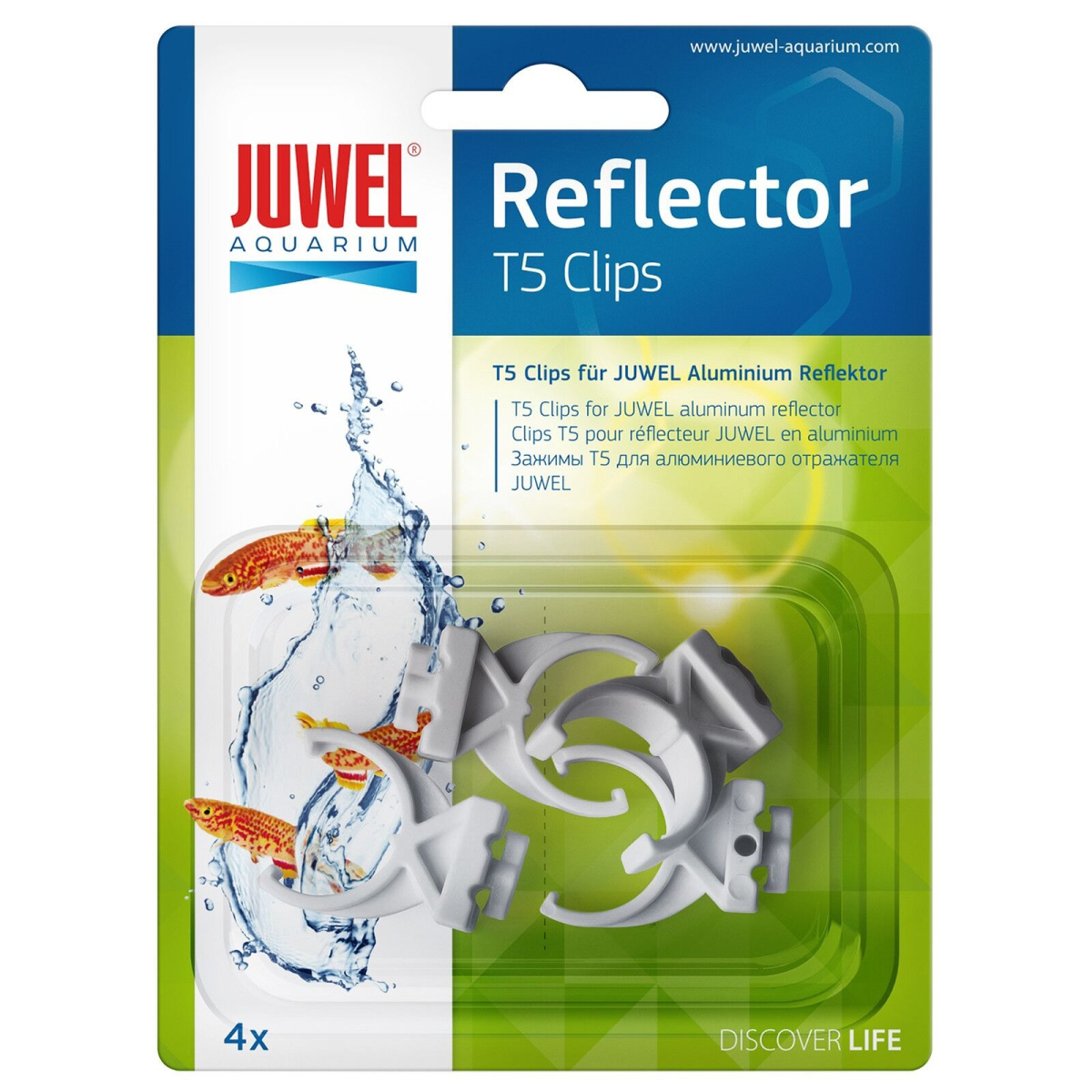 Зажимы для алюминиевого отражателя T5 Juwel HiLite Reflector Clips